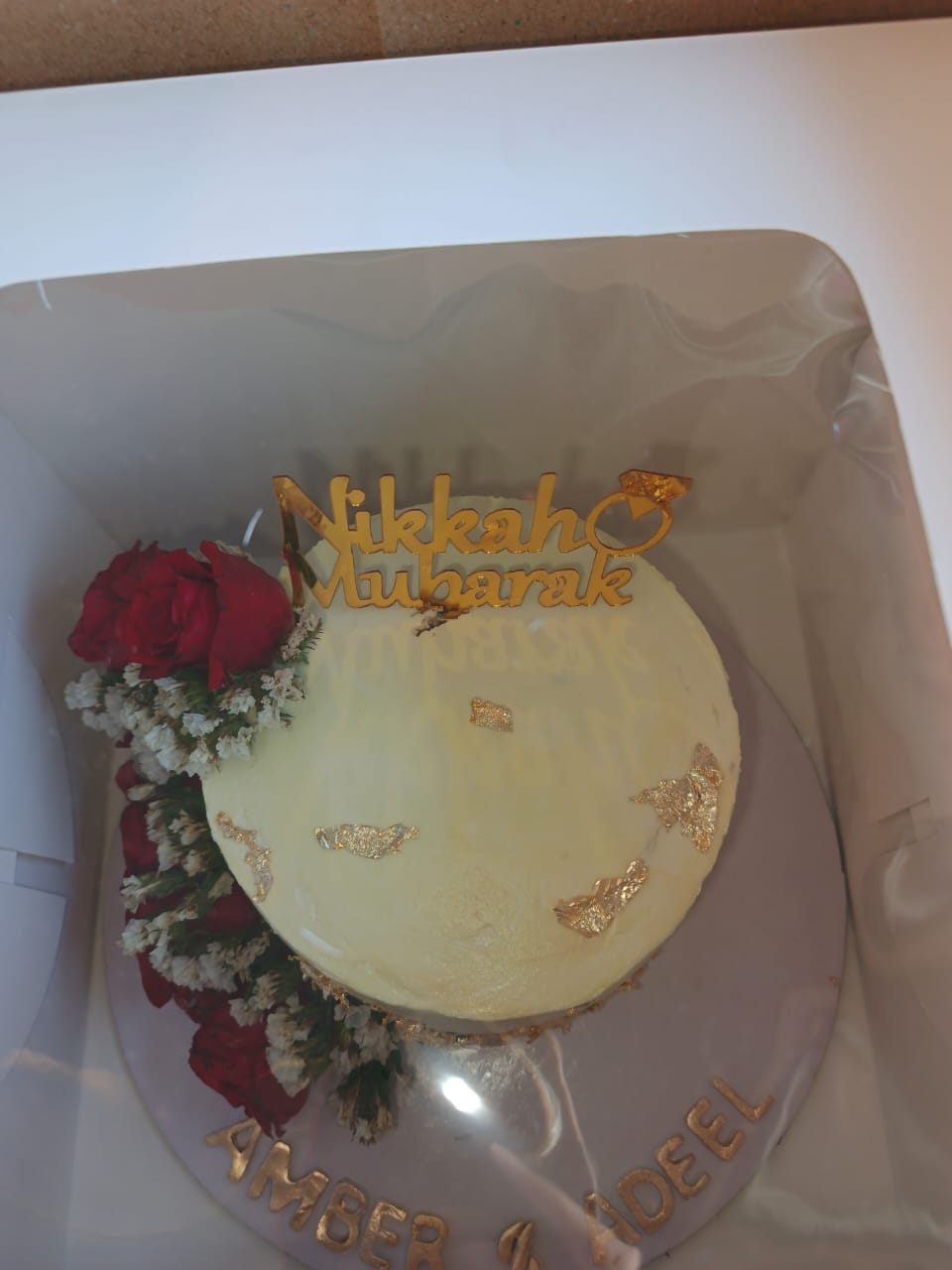 Nikkah celebration cake